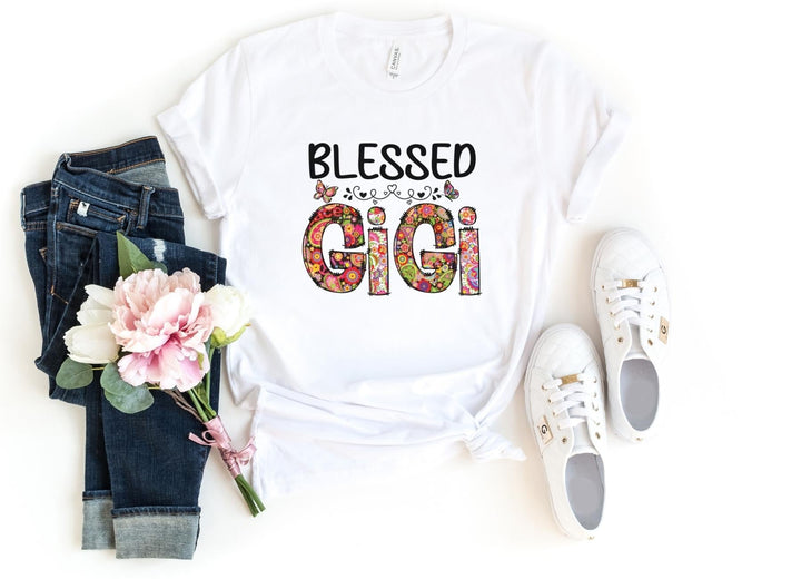 Shirts & Tops-Blessed Gigi (Paisley Design) T-Shirt-S-White-Jack N Roy