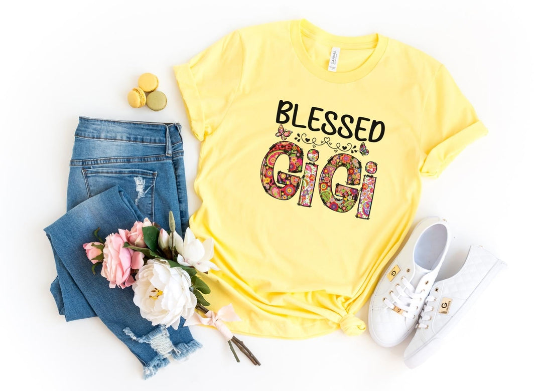 Shirts & Tops-Blessed Gigi (Paisley Design) T-Shirt-S-Yellow-Jack N Roy