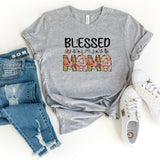 T-Shirt-Blessed Mama (Paisley Design) T-Shirt-S-Athletic Heather-Jack N Roy