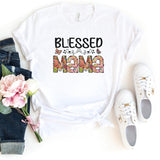 T-Shirt-Blessed Mama (Paisley Design) T-Shirt-S-White-Jack N Roy