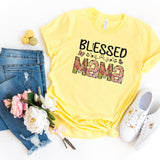 T-Shirt-Blessed Mama (Paisley Design) T-Shirt-S-Yellow-Jack N Roy