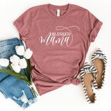 T-Shirt-Blessed Mama T-Shirt-S-Heather Mauve-Jack N Roy
