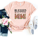 T-Shirt-Blessed Mimi (Paisley Design) T-Shirt-S-Heather Peach-Jack N Roy