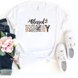 T-Shirt-Blessed Nanny (Paisley Design) T-Shirt-S-White-Jack N Roy
