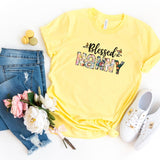 T-Shirt-Blessed Nanny (Paisley Design) T-Shirt-S-Yellow-Jack N Roy