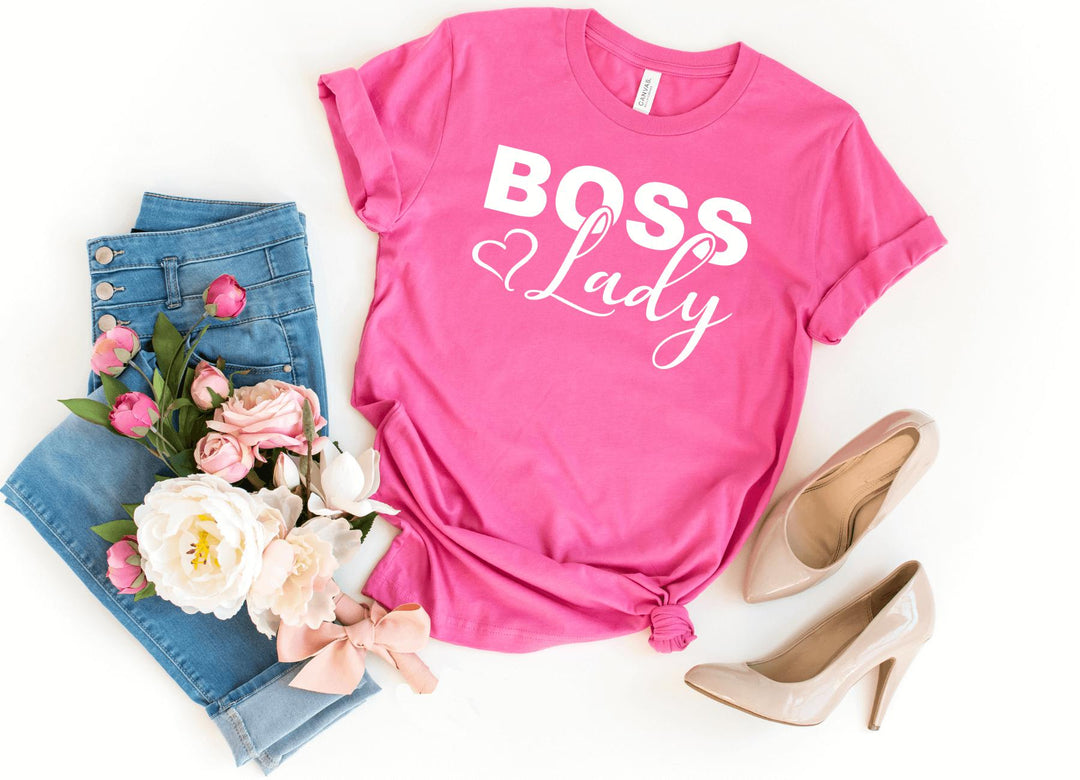 Shirts & Tops-Boss Lady T-Shirt-S-Charity Pink-Jack N Roy