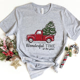 T-Shirt-Christmas Truck T-Shirt-S-Athletic Heather-Jack N Roy