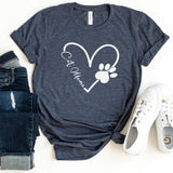 T-Shirt-Cat Mama T-Shirt-S-Heather Navy-Jack N Roy