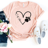 T-Shirt-Cat Mama T-Shirt-S-Heather Peach-Jack N Roy