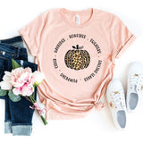 T-Shirt-Cheetah Print Pumpkin T-Shirt-S-Heather Peach-Jack N Roy