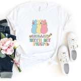 T-Shirt-Chillin' With My Peeps T-Shirt-S-White-Jack N Roy
