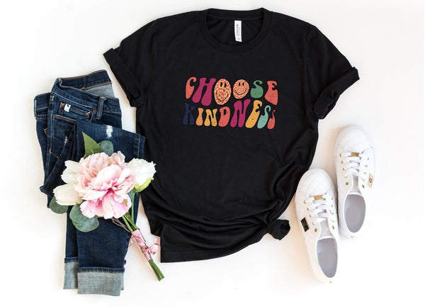T-Shirt-Choose Kindness T-Shirt-S-Black-Jack N Roy