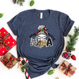 T-Shirt-Christmas Mama T-Shirt-S-Heather Navy-Jack N Roy