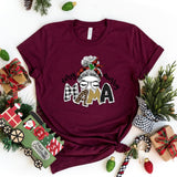 T-Shirt-Christmas Mama T-Shirt-S-Maroon-Jack N Roy