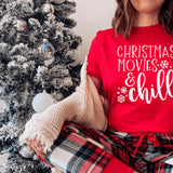 T-Shirt-Christmas Movies & Chill T-Shirt-Jack N Roy