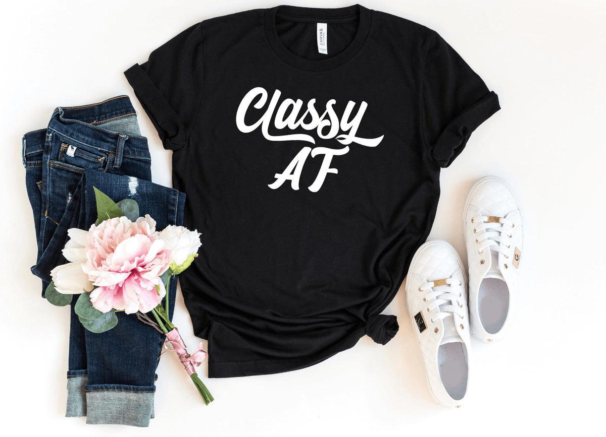 T-Shirt-Classy AF T-Shirt-S-Black-Jack N Roy