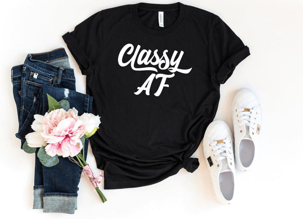 T-Shirt-Classy AF T-Shirt-S-Black-Jack N Roy