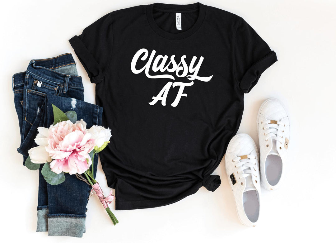 Shirts & Tops-Classy AF T-Shirt-S-Black-Jack N Roy