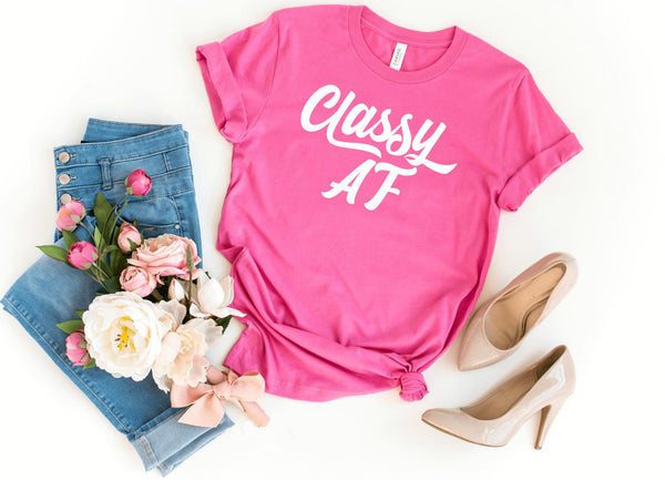 T-Shirt-Classy AF T-Shirt-S-Charity Pink-Jack N Roy