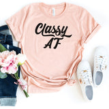 T-Shirt-Classy AF T-Shirt-S-Heather Peach-Jack N Roy