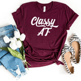 T-Shirt-Classy AF T-Shirt-S-Maroon-Jack N Roy