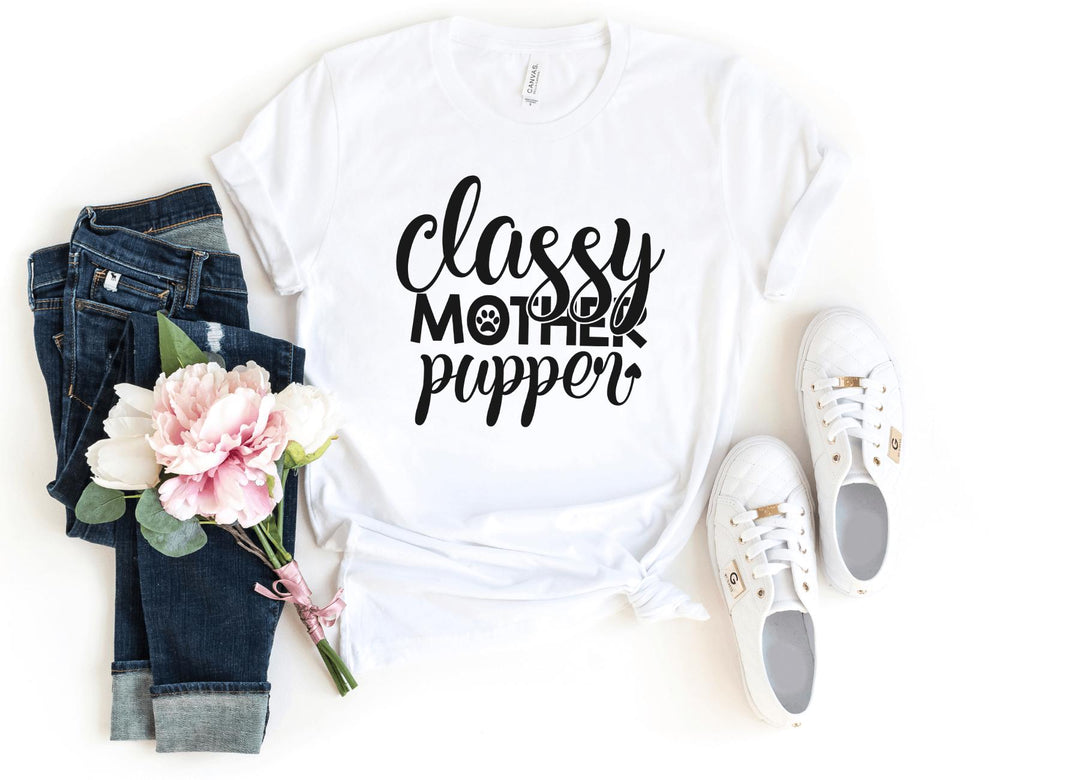 Shirts & Tops-Classy Mother Pupper T-Shirt-S-White-Jack N Roy