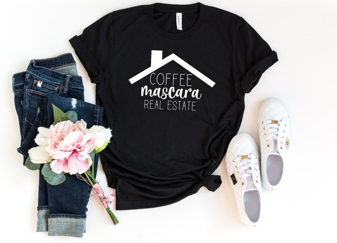Shirts & Tops-Coffee, Mascara, Real Estate T-Shirt-S-Black-Jack N Roy
