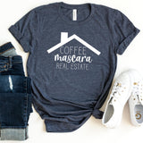 T-Shirt-Coffee, Mascara, Real Estate T-Shirt-S-Heather Navy-Jack N Roy