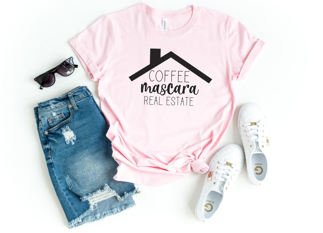 Shirts & Tops-Coffee, Mascara, Real Estate T-Shirt-S-Pink-Jack N Roy