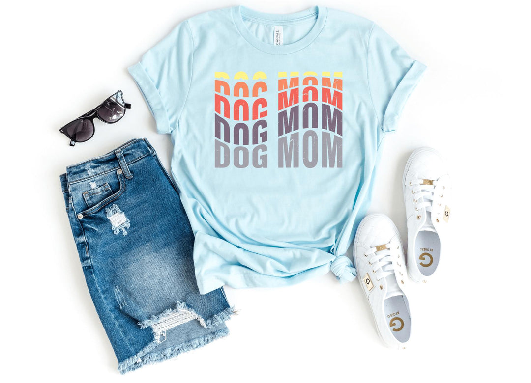 Shirts & Tops-Colorful Dog Mom T-Shirt-S-Heather Ice Blue-Jack N Roy