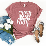T-Shirt-Crazy Dog Lady T-Shirt-S-Heather Mauve-Jack N Roy