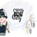 T-Shirt-Crazy Dog Lady T-Shirt-S-White-Jack N Roy