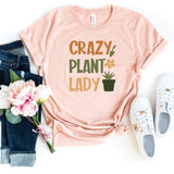 T-Shirt-Crazy Plant Lady T-Shirt-S-Heather Peach-Jack N Roy