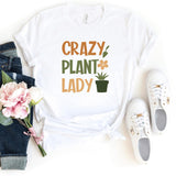 T-Shirt-Crazy Plant Lady T-Shirt-S-White-Jack N Roy
