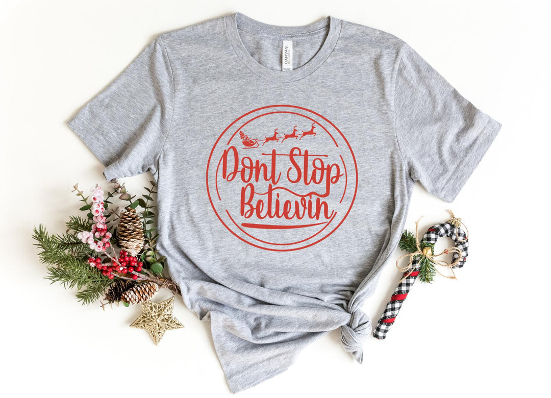 Shirts & Tops-Don't Stop Believin' T-Shirt-S-Athletic Heather-Jack N Roy