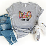 T-Shirt-Dog Mom (Paisley Design) T-Shirt-S-Athletic Heather-Jack N Roy