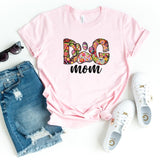 T-Shirt-Dog Mom (Paisley Design) T-Shirt-S-Pink-Jack N Roy