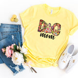 T-Shirt-Dog Mom (Paisley Design) T-Shirt-S-Yellow-Jack N Roy