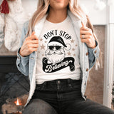 T-Shirt-Don't Stop Believing (Santa) T-Shirt-Jack N Roy
