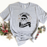 T-Shirt-Don't Stop Believing (Santa) T-Shirt-S-Athletic Heather-Jack N Roy