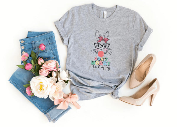 T-Shirt-Don't Worry Be Hoppy T-Shirt-S-Athletic Heather-Jack N Roy