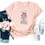 T-Shirt-Don't Worry Be Hoppy T-Shirt-S-Heather Peach-Jack N Roy