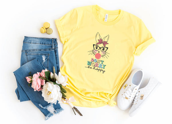 T-Shirt-Don't Worry Be Hoppy T-Shirt-S-Yellow-Jack N Roy