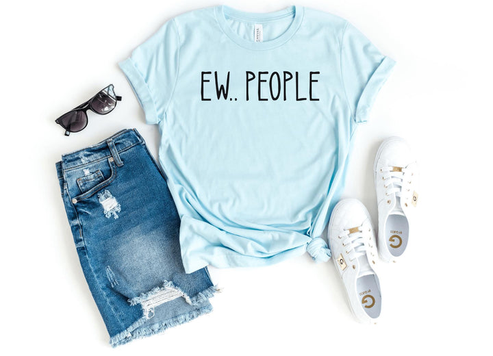 Shirts & Tops-EW PEOPLE T-Shirt-S-Heather Ice Blue-Jack N Roy