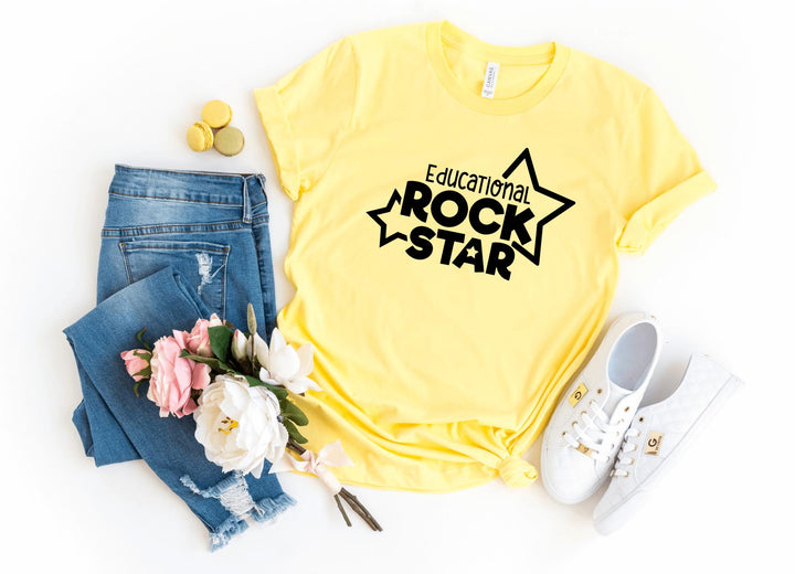 Shirts & Tops-Educational RockStar ★ T-Shirt-S-Yellow-Jack N Roy
