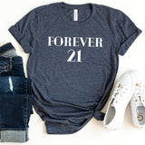 T-Shirt-FOREVER 21 T-Shirt-S-Heather Navy-Jack N Roy