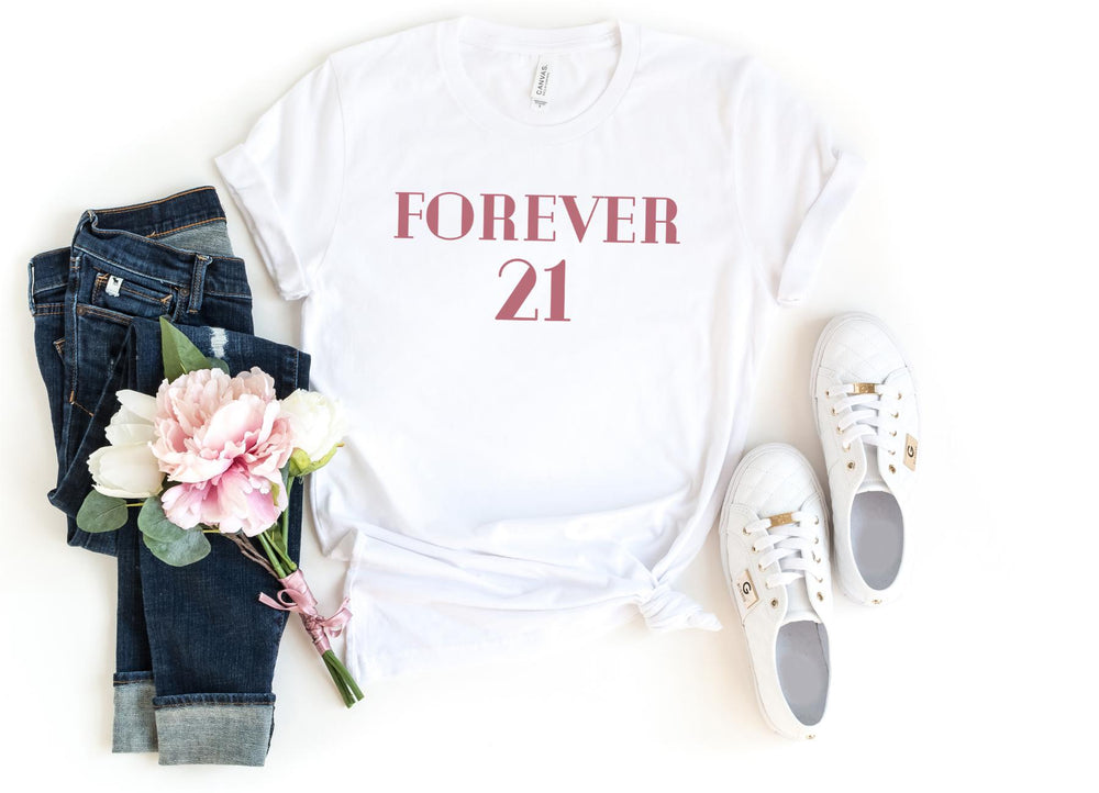 Shirts & Tops-FOREVER 21 T-Shirt-S-White-Jack N Roy