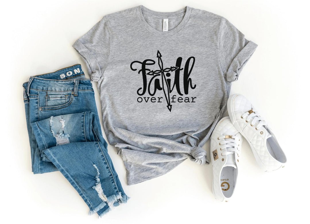 Shirts & Tops-Faith Over Fear T-Shirt-S-Athletic Heather-Jack N Roy