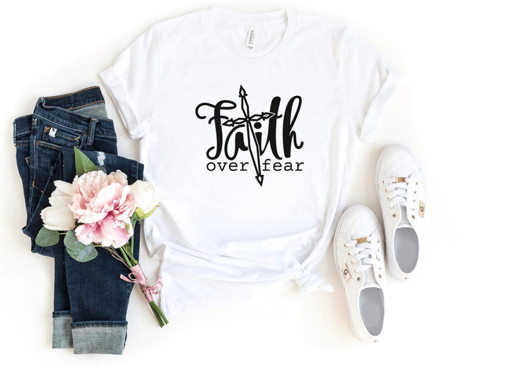 Shirts & Tops-Faith Over Fear T-Shirt-S-White-Jack N Roy