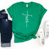 T-Shirt-Faith T-Shirt-S-Heather Kelly-Jack N Roy